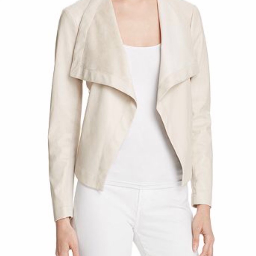 BB Dakota Cream Leather Jacket